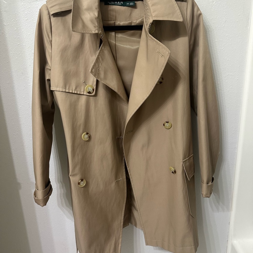 Ralph Lauren Classic Beige Trench Rain Coat